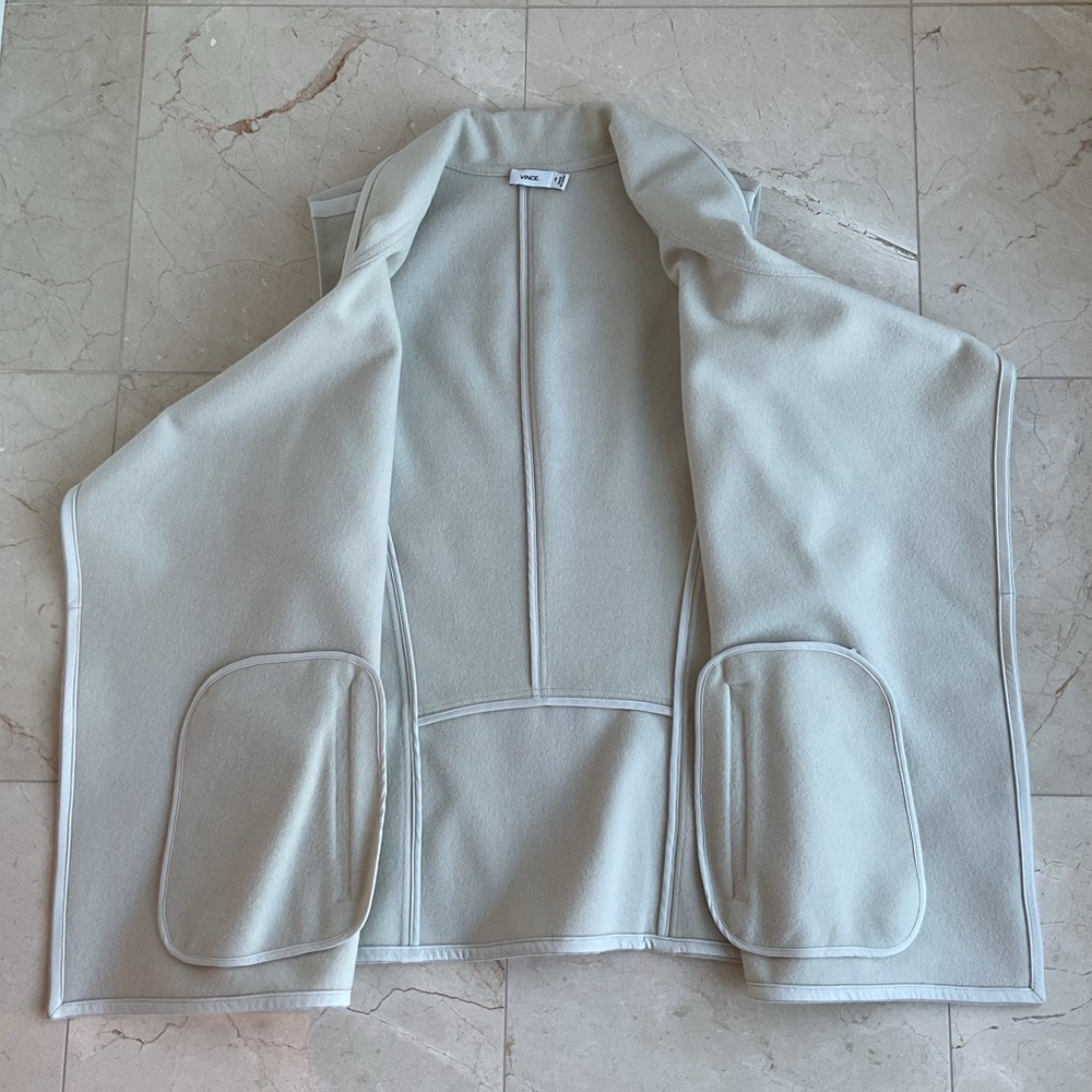 ☀️ NWOT Vince women’s Drape Collar Vest - Picture 8 of 11